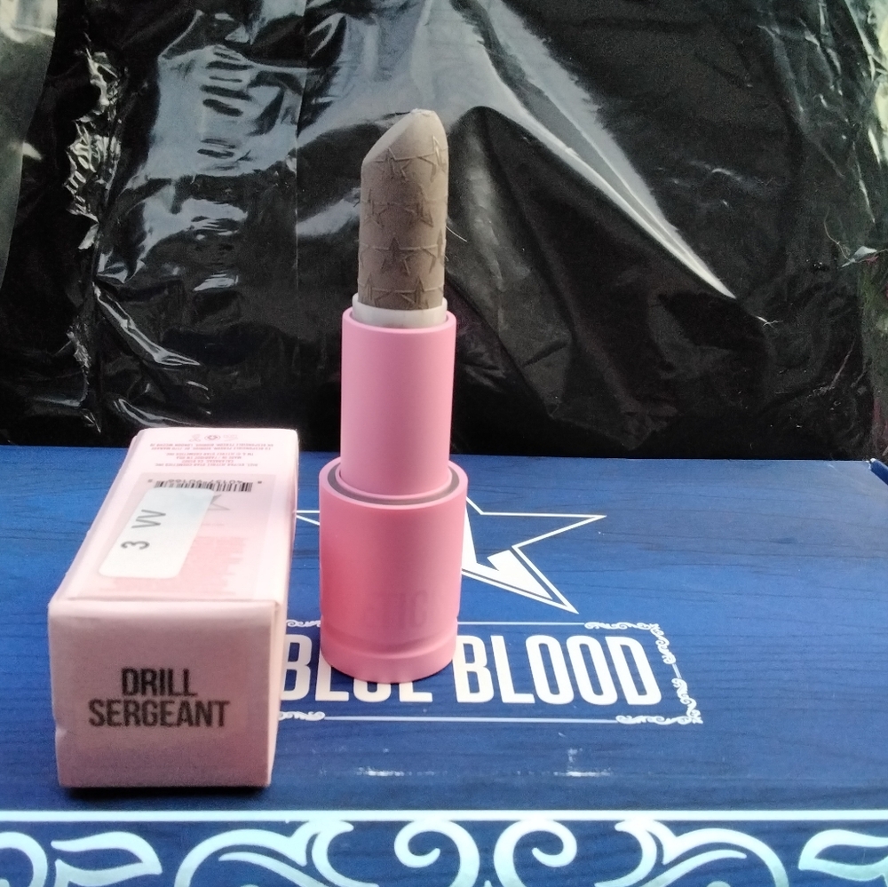Jeffree Star velvet trap DRILL SERGENT NIB (stick hit lid top)